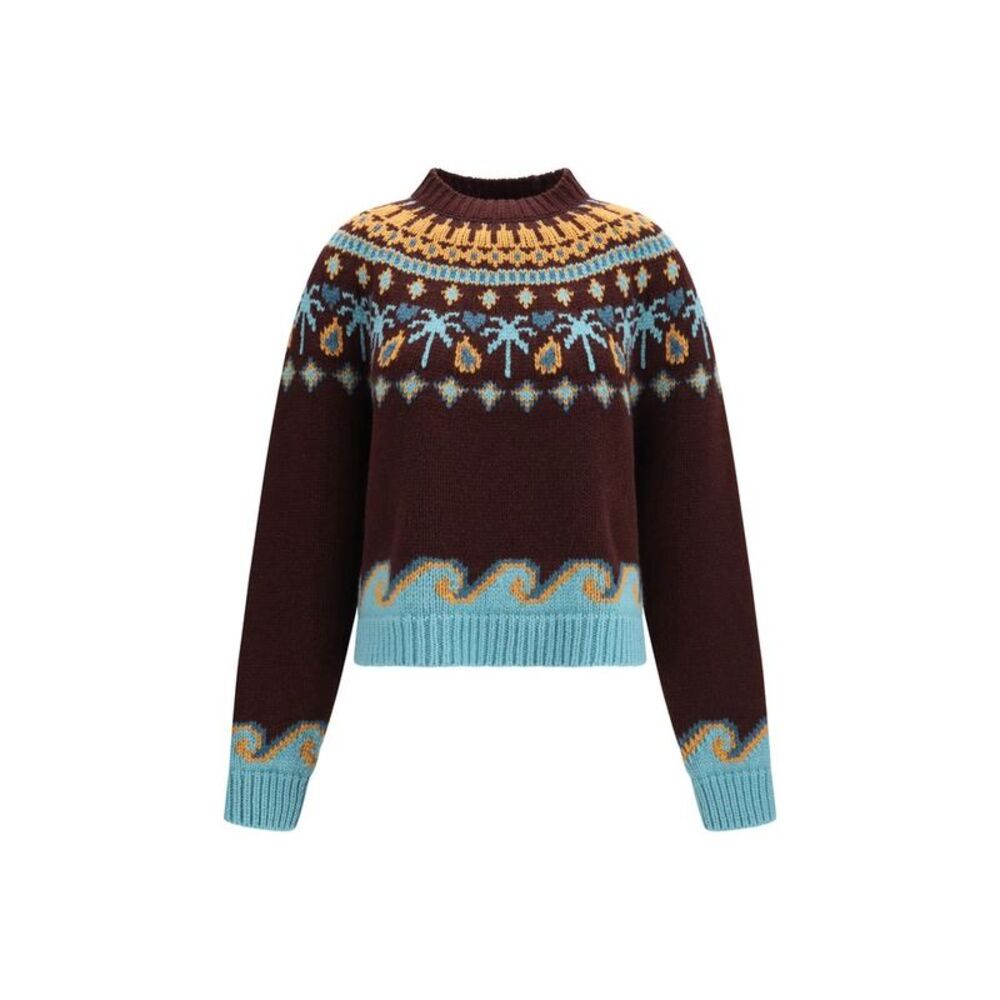 Alanui Bordeaux Wool Oves Aries Women's Sweatshirt